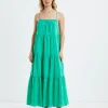 Outlet CHARLIE HOLIDAY Jenna Maxi Dress Green