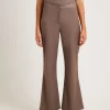 Store ALICE IN THE EVE Jenna Pinstripe Straight Pants Chocolate
