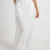 Outlet SUBTITLED Jinta Tailored Linen Maxi Skirt In White