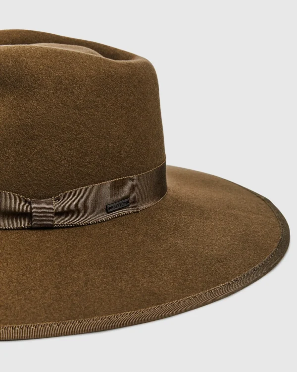 Shop BRIXTON Jo Rancher Hat Desert Palm Brown