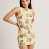 Discount SUBTITLED Jordi Mini Linen Backless Dress