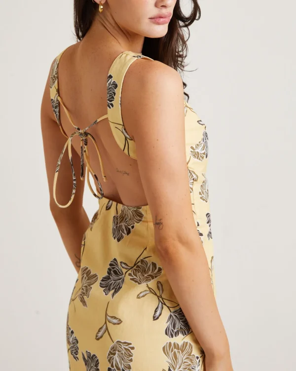 Discount SUBTITLED Jordi Mini Linen Backless Dress