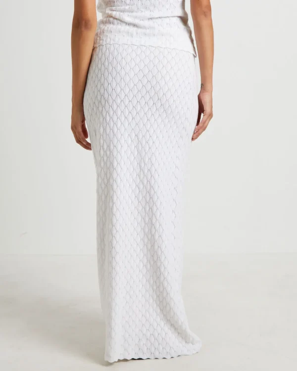 Best SUBTITLED Josie Crochet Maxi Skirt In White