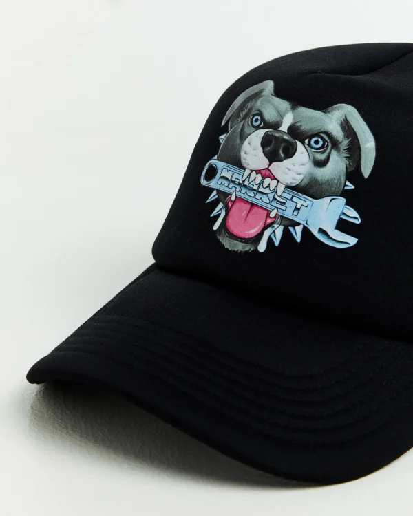 Cheap MARKET Junkyard Dog Trucker Hat Black