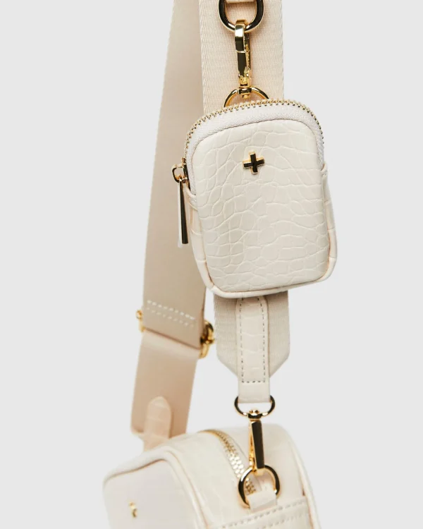 Outlet PETA AND JAIN Justice Bag Croc Almond