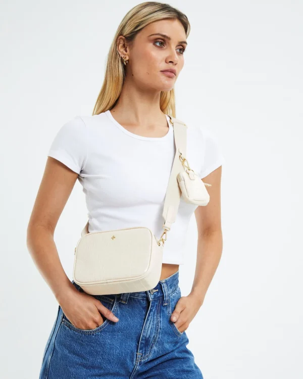 Outlet PETA AND JAIN Justice Bag Croc Almond