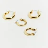 Sale ALICE IN THE EVE 14K Classic Hoops Set Gold Plated