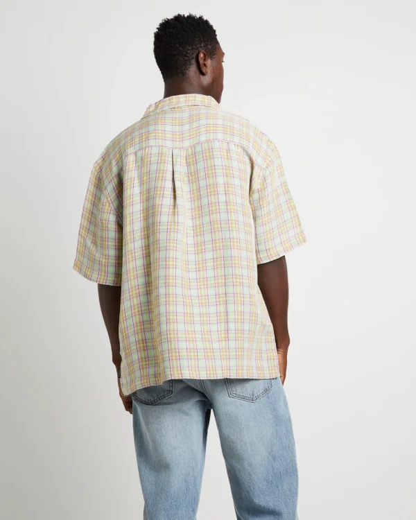 Flash Sale AFENDS Kali Hemp Check Short Sleeve Shirt In Multi