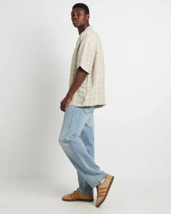 Flash Sale AFENDS Kali Hemp Check Short Sleeve Shirt In Multi