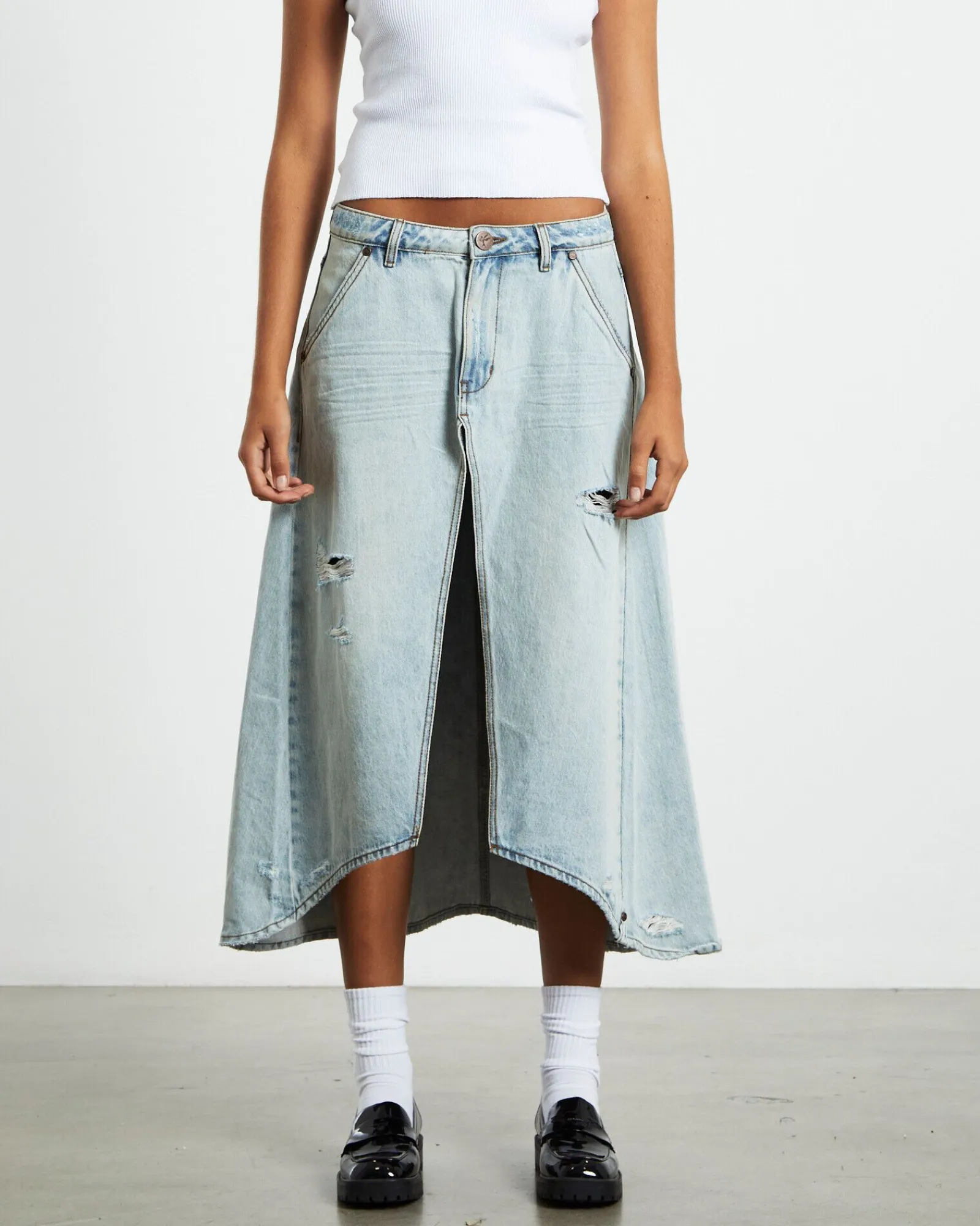 kansas_carter_long_denim__0.webp Store ONE TEASPOON Kansas Carter Long Denim Skirt Blue Mrs