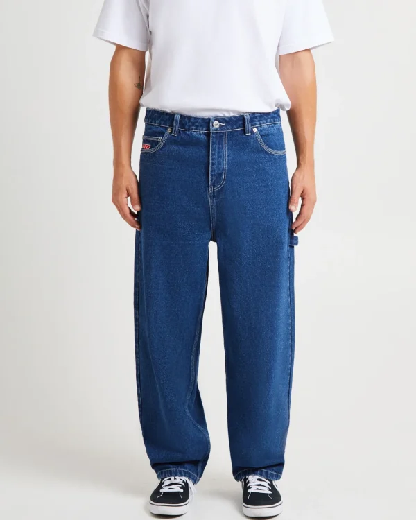 New SPENCER PROJECT Kay Embroided Wide Leg Denim Pants
