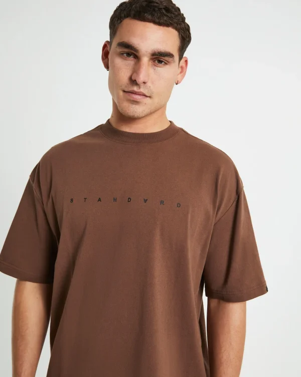 Best STANDARD JEAN CO Kerning Short Sleeve T-Shirt In Brown