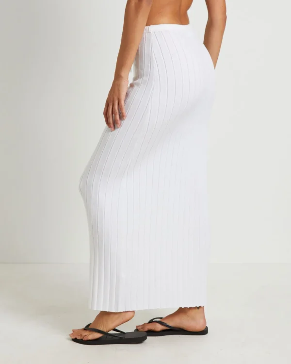 Online SUBTITLED Keta Knit Maxi Skirt In White