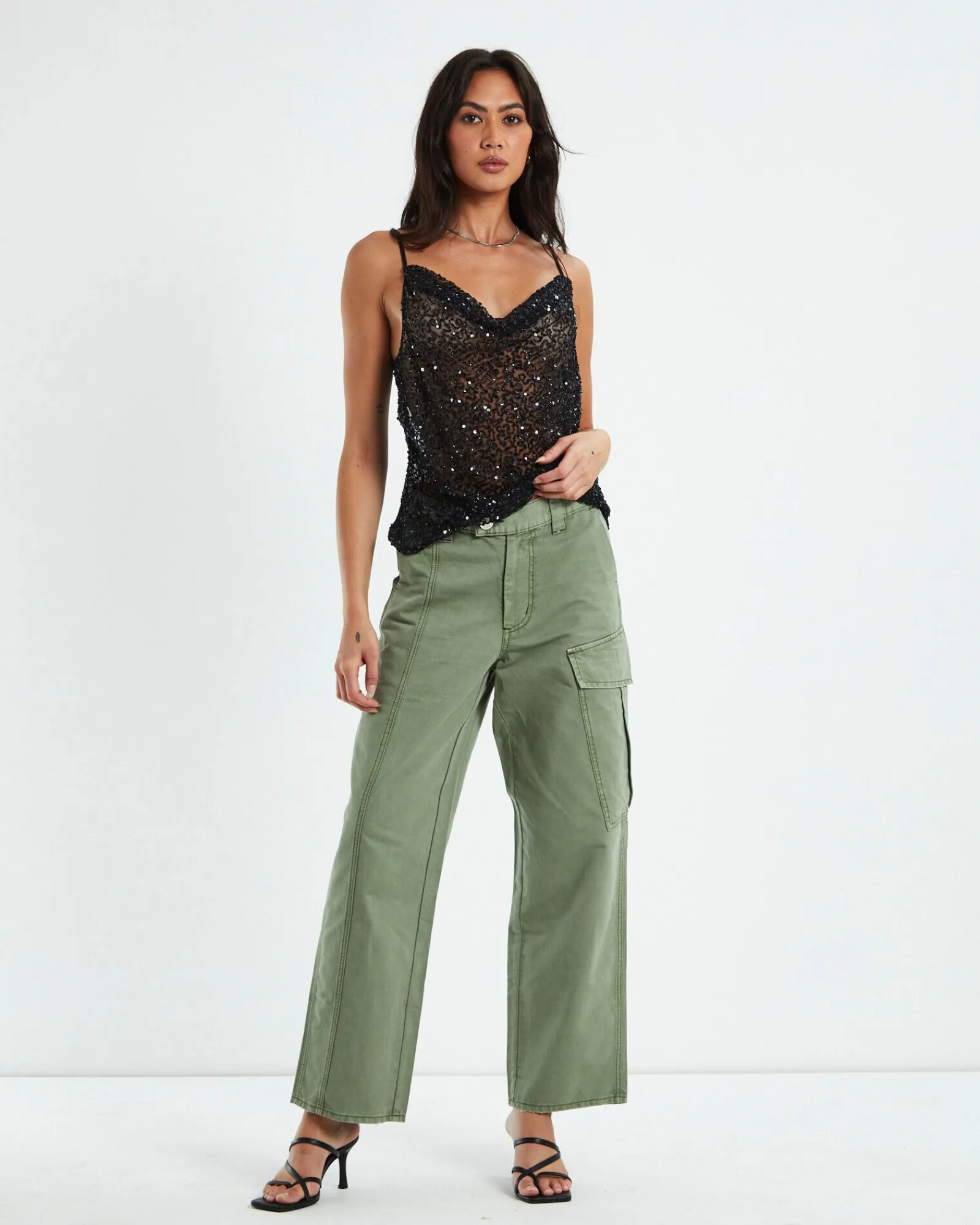 khaki_new_fiction_wide_lg_1.webp Fashion ONE TEASPOON Khaki New Fiction Wide Lgg Cargo Jeans