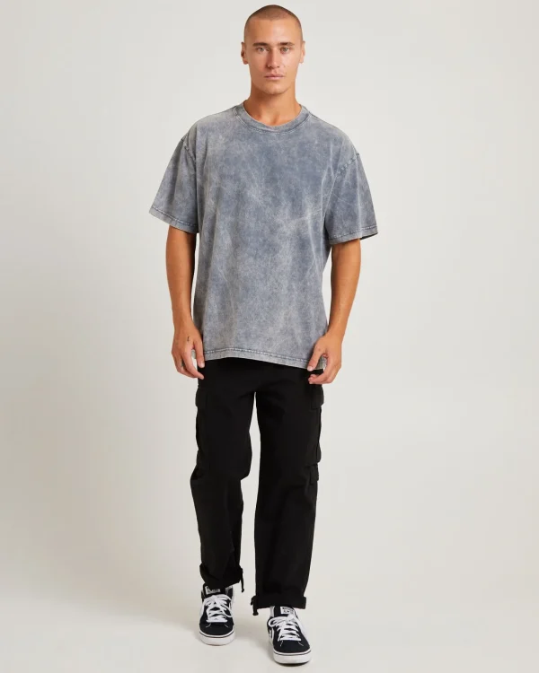 Fashion BLACK NOISE WHITE RAIN Killie Acid Short Sleeve T-Shirt