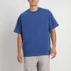 Shop BLACK NOISE WHITE RAIN Killie Contrast Short Sleeve T-Shirt In Navy