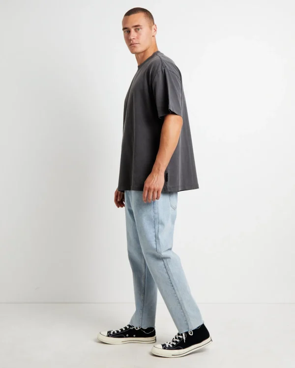 Fashion BLACK NOISE WHITE RAIN Killie Short Sleeve T-Shirt In Pewter Grey