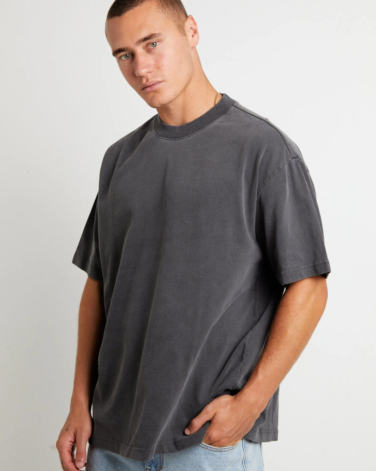 killie_short_sleeve_tshir_4.webp Fashion BLACK NOISE WHITE RAIN Killie Short Sleeve T-Shirt In Pewter Grey