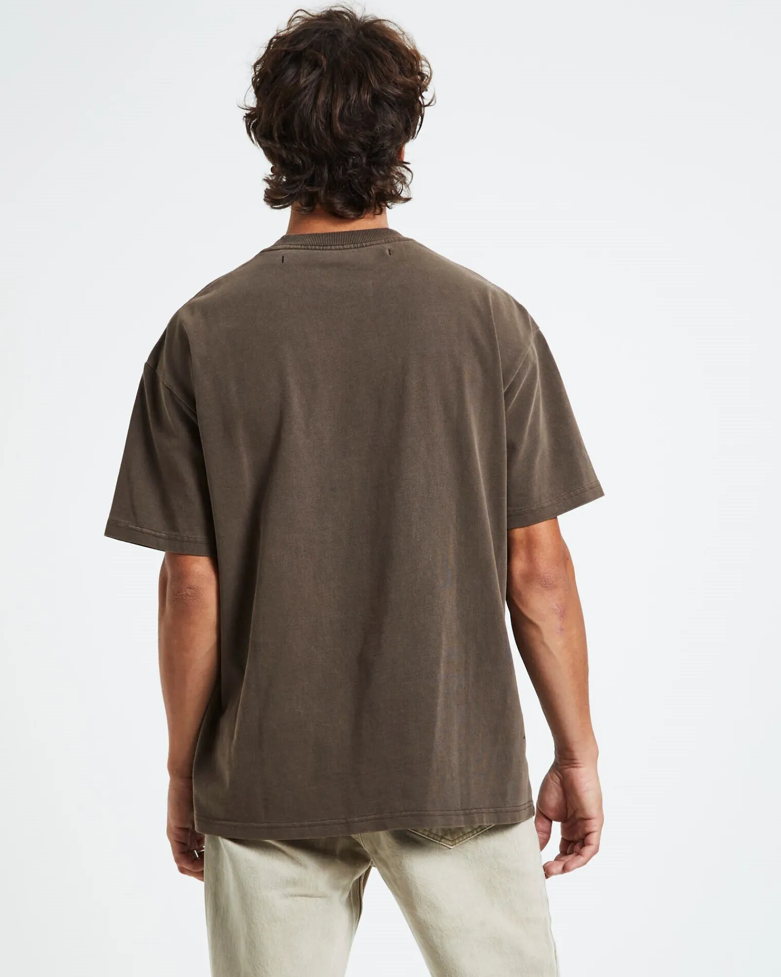 killie_tshirt_umber_brown_1.webp Online BLACK NOISE WHITE RAIN Killie T-Shirt Umber Brown
