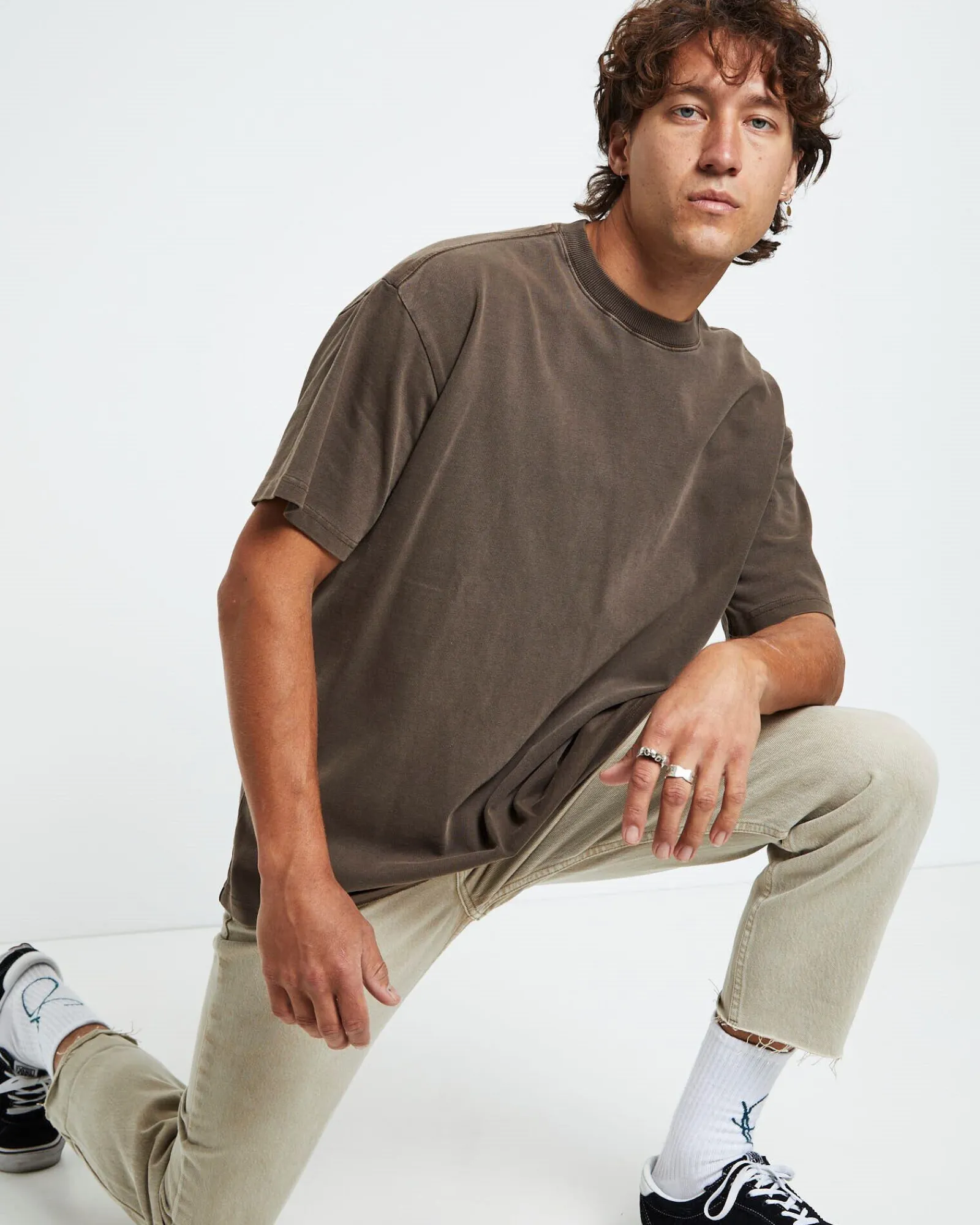 killie_tshirt_umber_brown_4.webp Online BLACK NOISE WHITE RAIN Killie T-Shirt Umber Brown