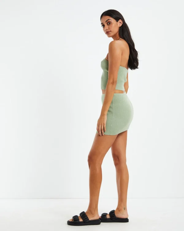 New SUBTITLED Kirby Knit Tube Top Green