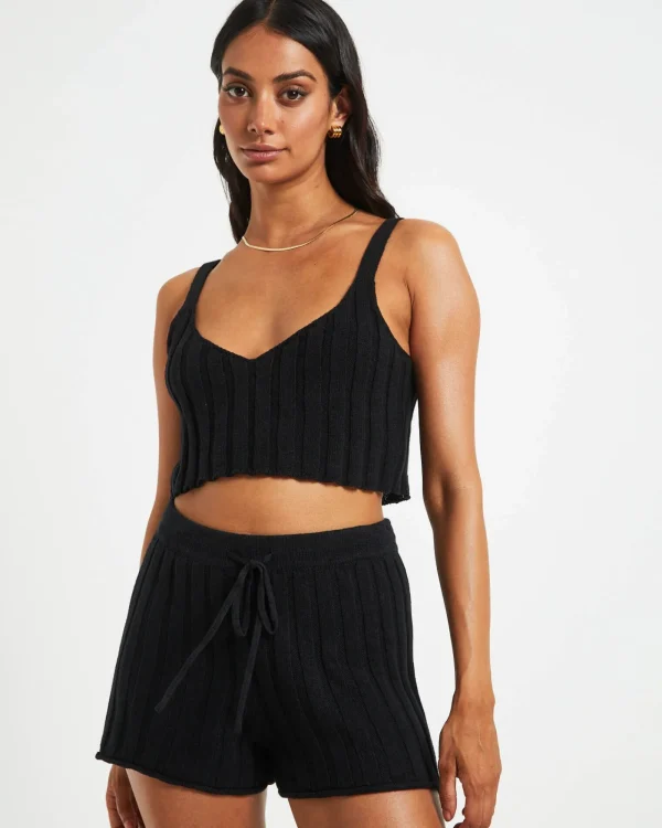 Shop SUBTITLED Knit Tank Top In Black