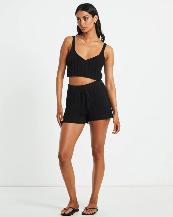 Shop SUBTITLED Knit Tank Top In Black