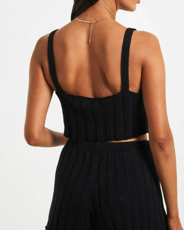 Shop SUBTITLED Knit Tank Top In Black