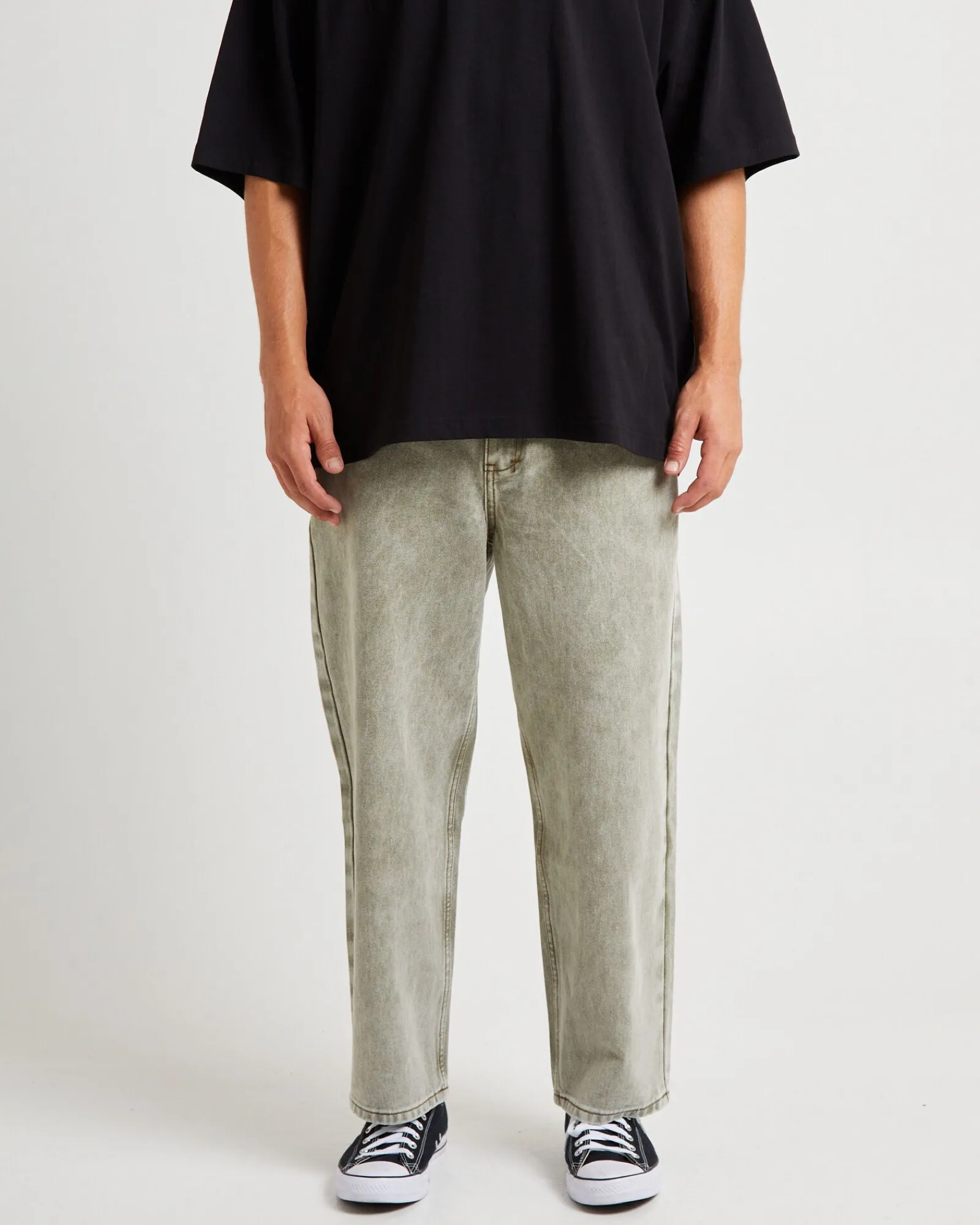 knocker_wide_leg_jeans_gr_0.webp New INSIGHT Knocker Wide Leg Jeans Green