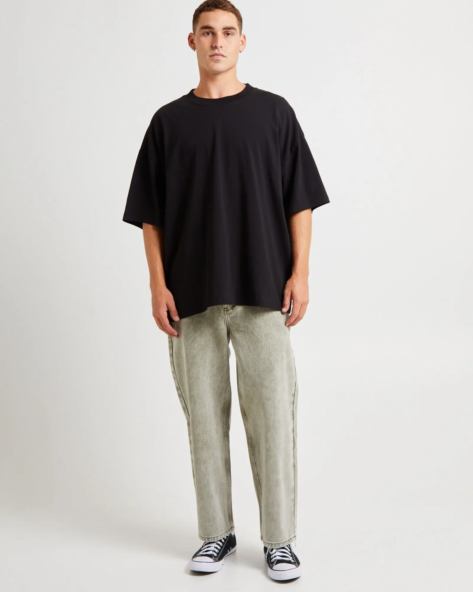 knocker_wide_leg_jeans_gr_2.webp New INSIGHT Knocker Wide Leg Jeans Green