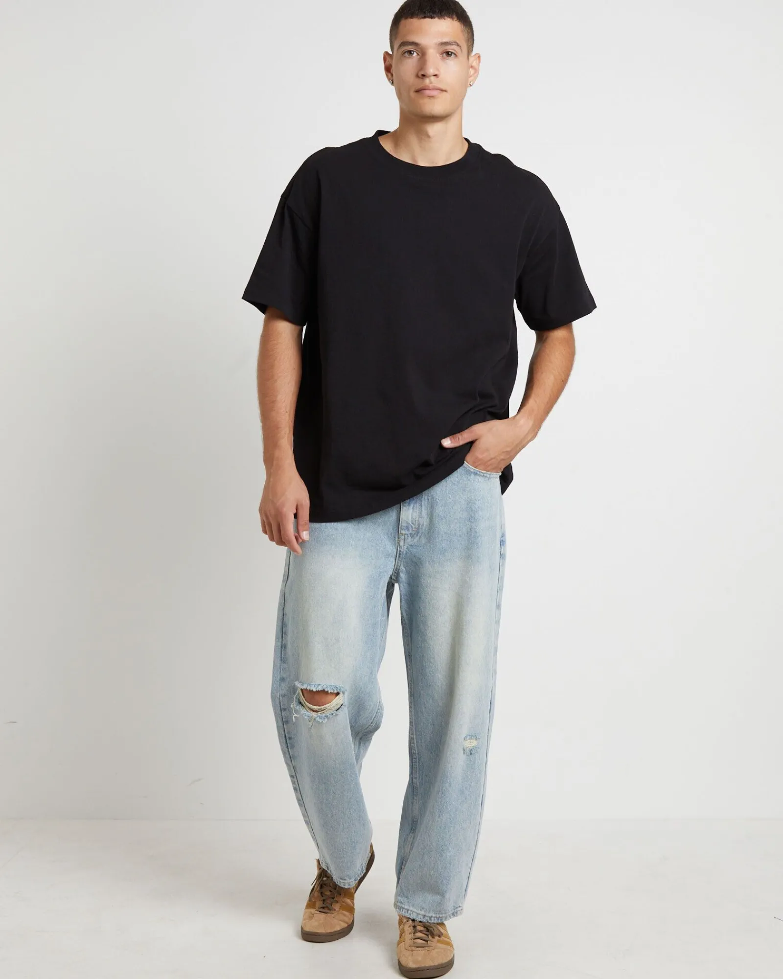 knocker_wide_leg_jeans_in_2.webp Online INSIGHT Knocker Wide Leg Jeans In Tinted Blue Trashed