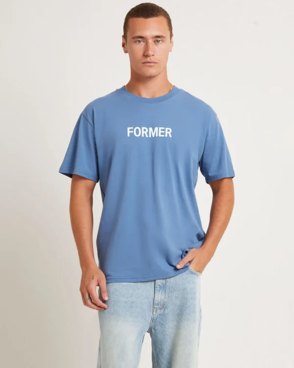 Sale FORMER Legacy Short Sleeve T-Shirt In Cadet