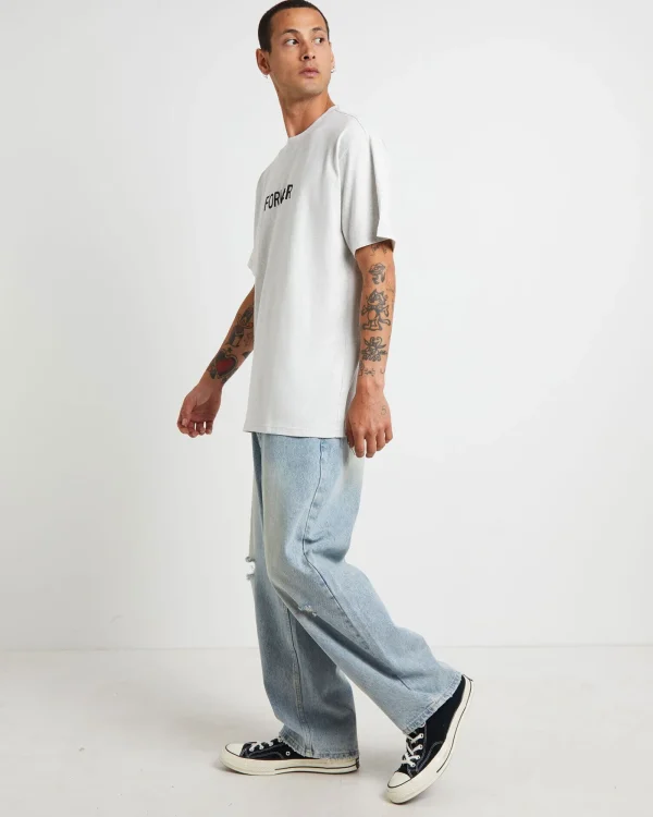 Cheap FORMER Legacy Short Sleeve T-Shirt In Grey Marle