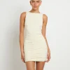 Best Sale ALICE IN THE EVE Lena Ruched Slinky Mini Dress In Powder Blue