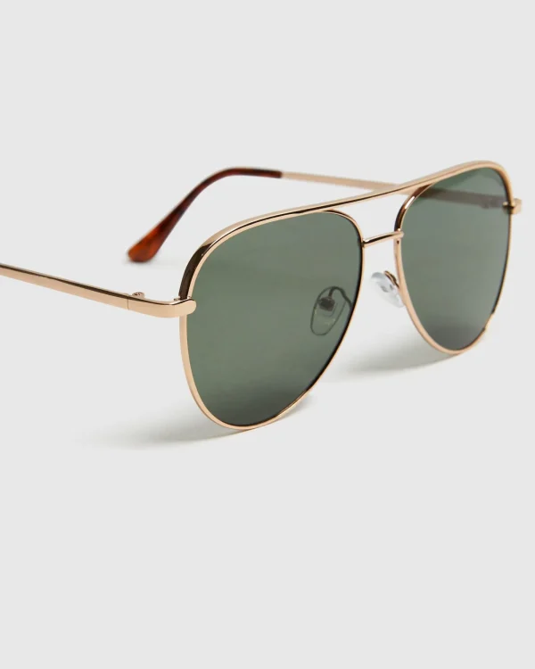 Outlet PETA AND JAIN Lisbeth Sunglasses Gold/Green