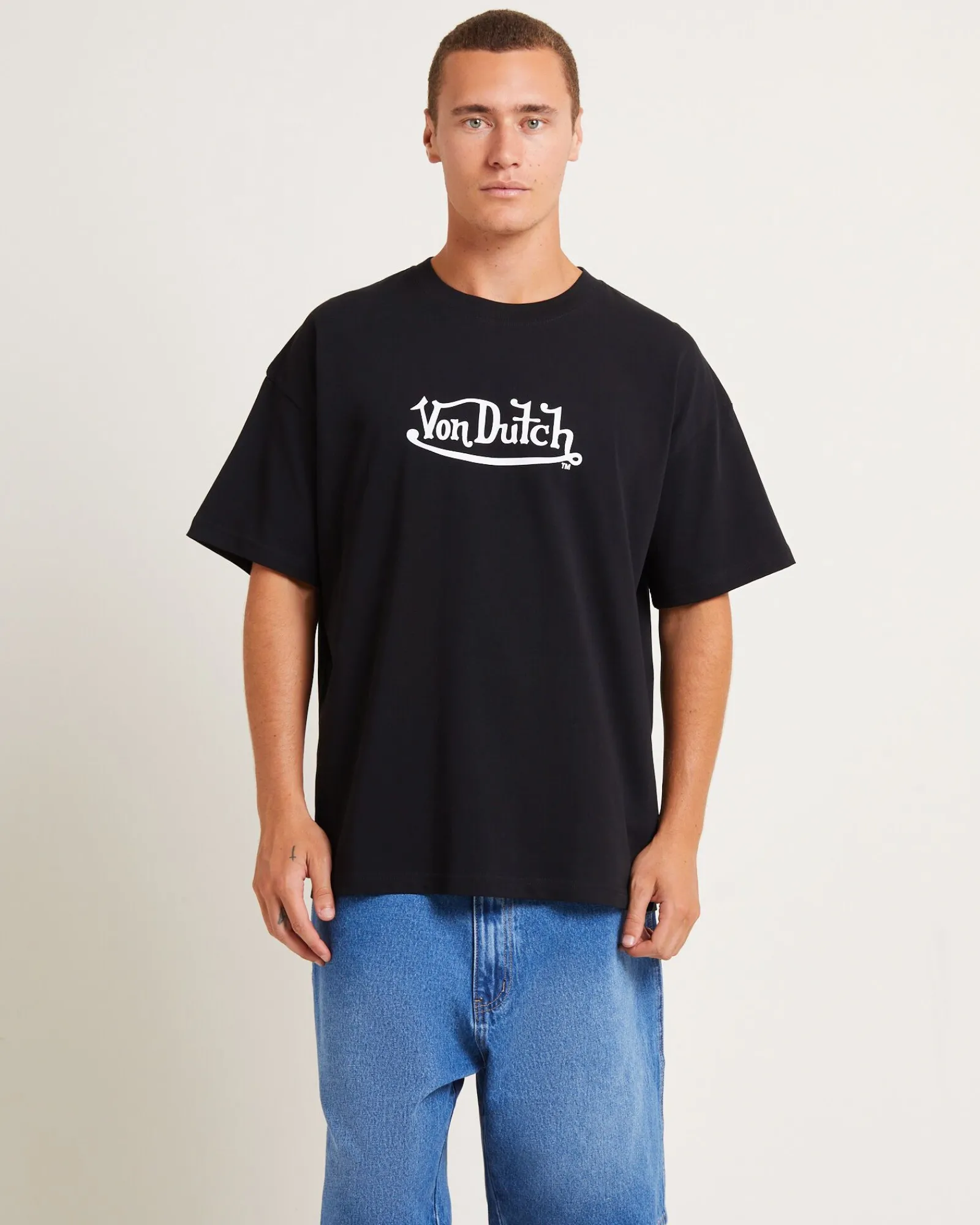 logo_mens_short_sleeve_ts_0.webp Fashion VON DUTCH Logo Mens Short Sleeve T-Shirt