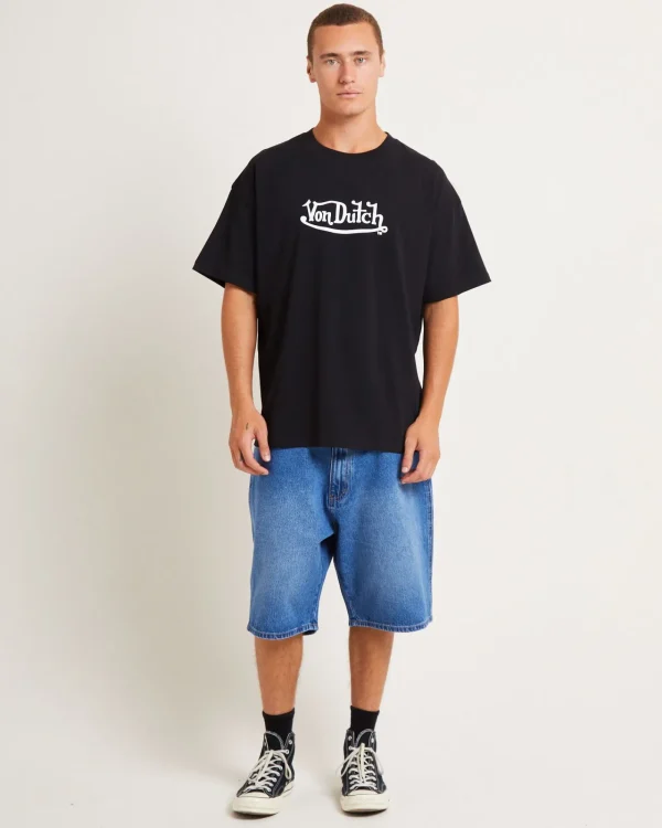 Fashion VON DUTCH Logo Mens Short Sleeve T-Shirt