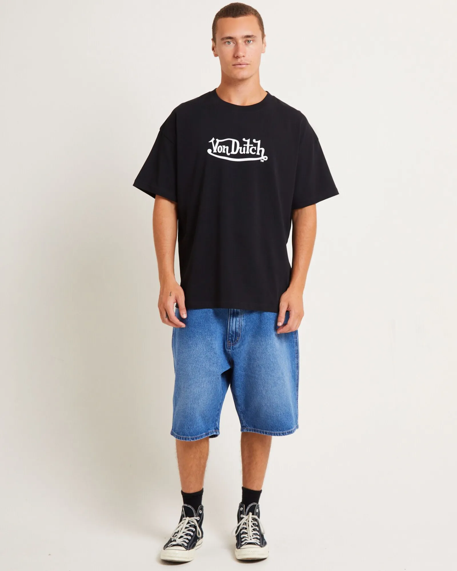logo_mens_short_sleeve_ts_2.webp Fashion VON DUTCH Logo Mens Short Sleeve T-Shirt