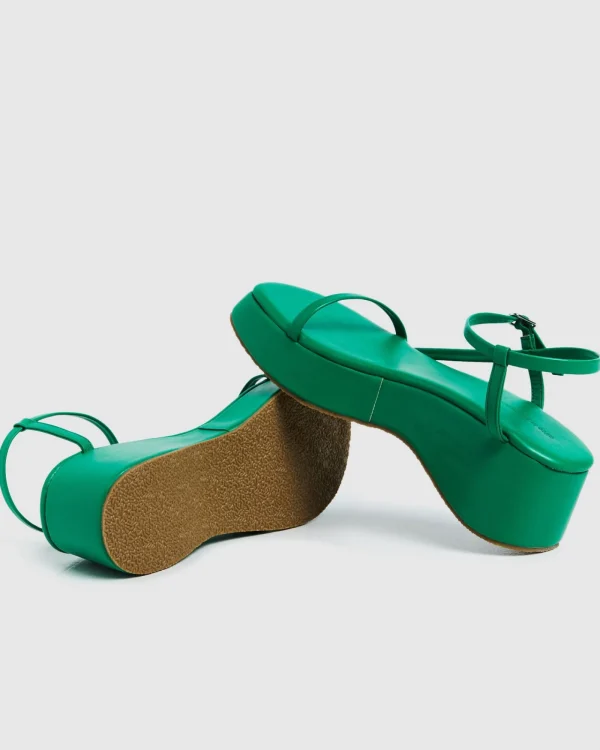 Discount ALICE IN THE EVE Lola Flatform Sandals Fern Green