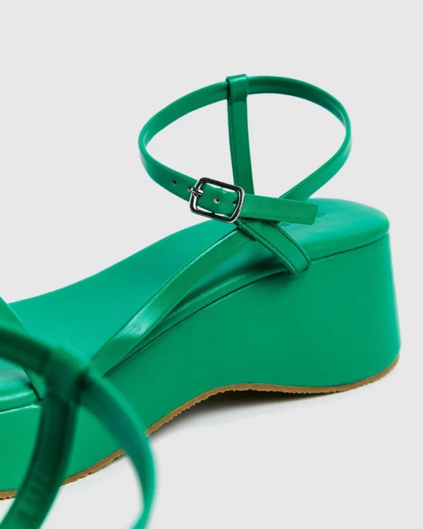 Discount ALICE IN THE EVE Lola Flatform Sandals Fern Green