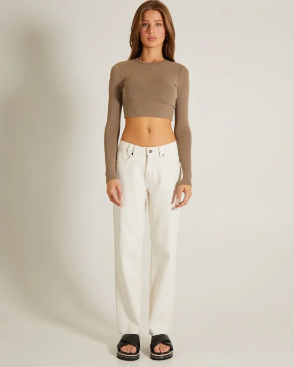 Outlet GENERAL PANTS CO. BASICS Long Sleeve Crop