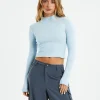 Best Sale GENERAL PANTS CO. BASICS Long Sleeve Skivvy T-Shirt Ice Blue