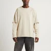 Best Sale LEVIS Long Sleeve Twofer Shirt Feather Grey