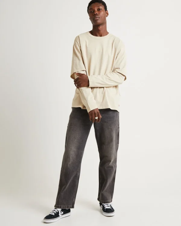 Best Sale LEVIS Long Sleeve Twofer Shirt Feather Grey