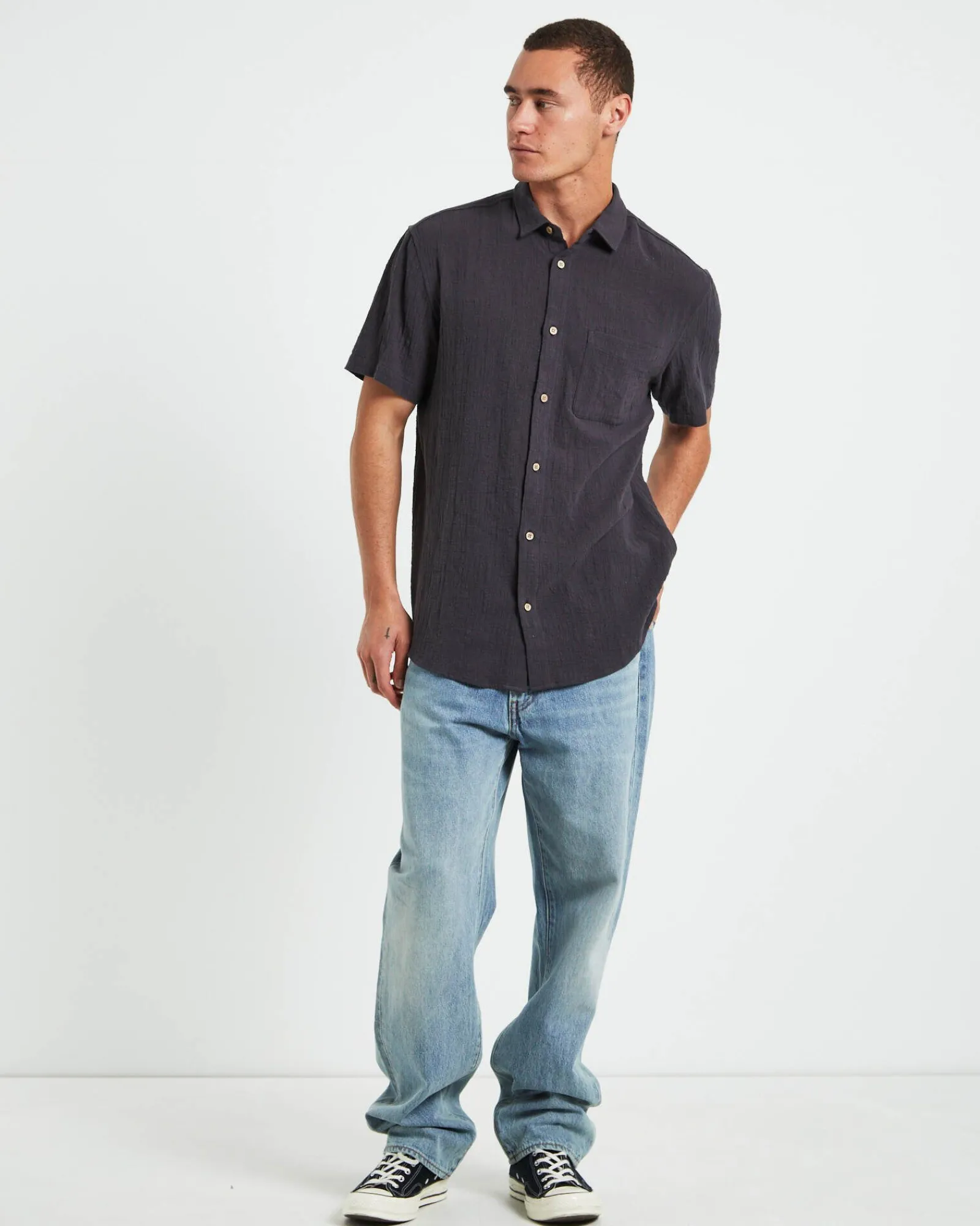louie_shirt_in_black_2.webp New INSIGHT Louie Shirt In Black