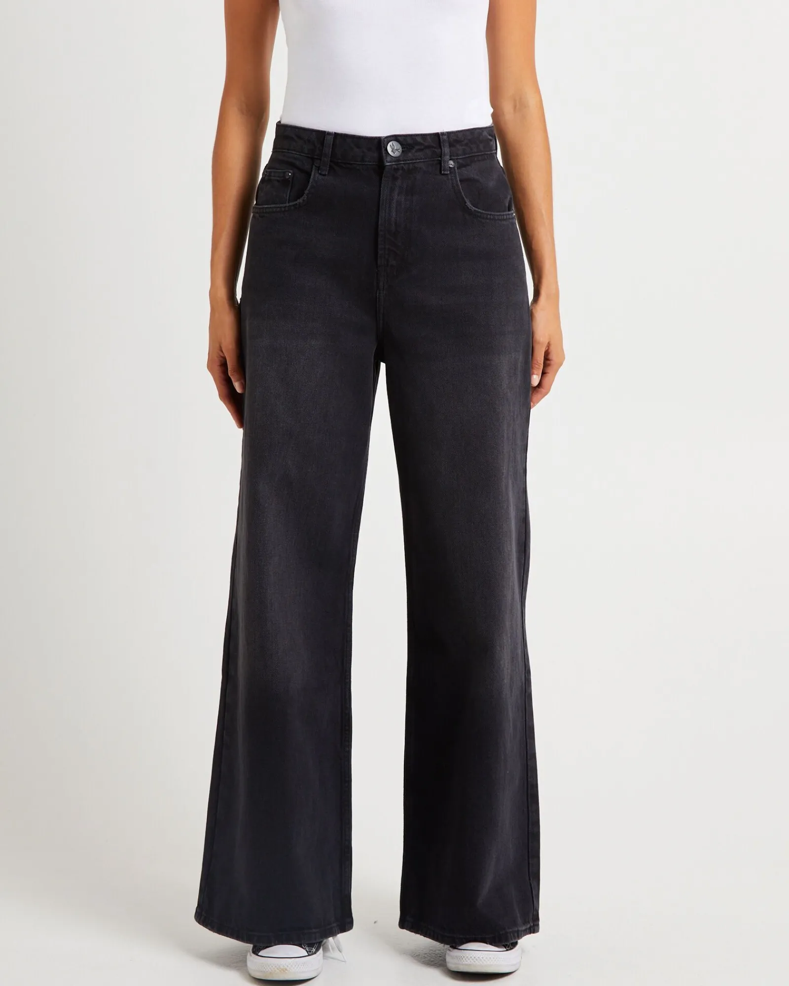 love_machines_mid_waist_s_0.webp Clearance ONE TEASPOON Love Machines Mid Waist Super Wide Leg Denim Jeans Washed Black