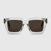 Cheap AM EYEWEAR Lukie Large Sunglasses Ghost