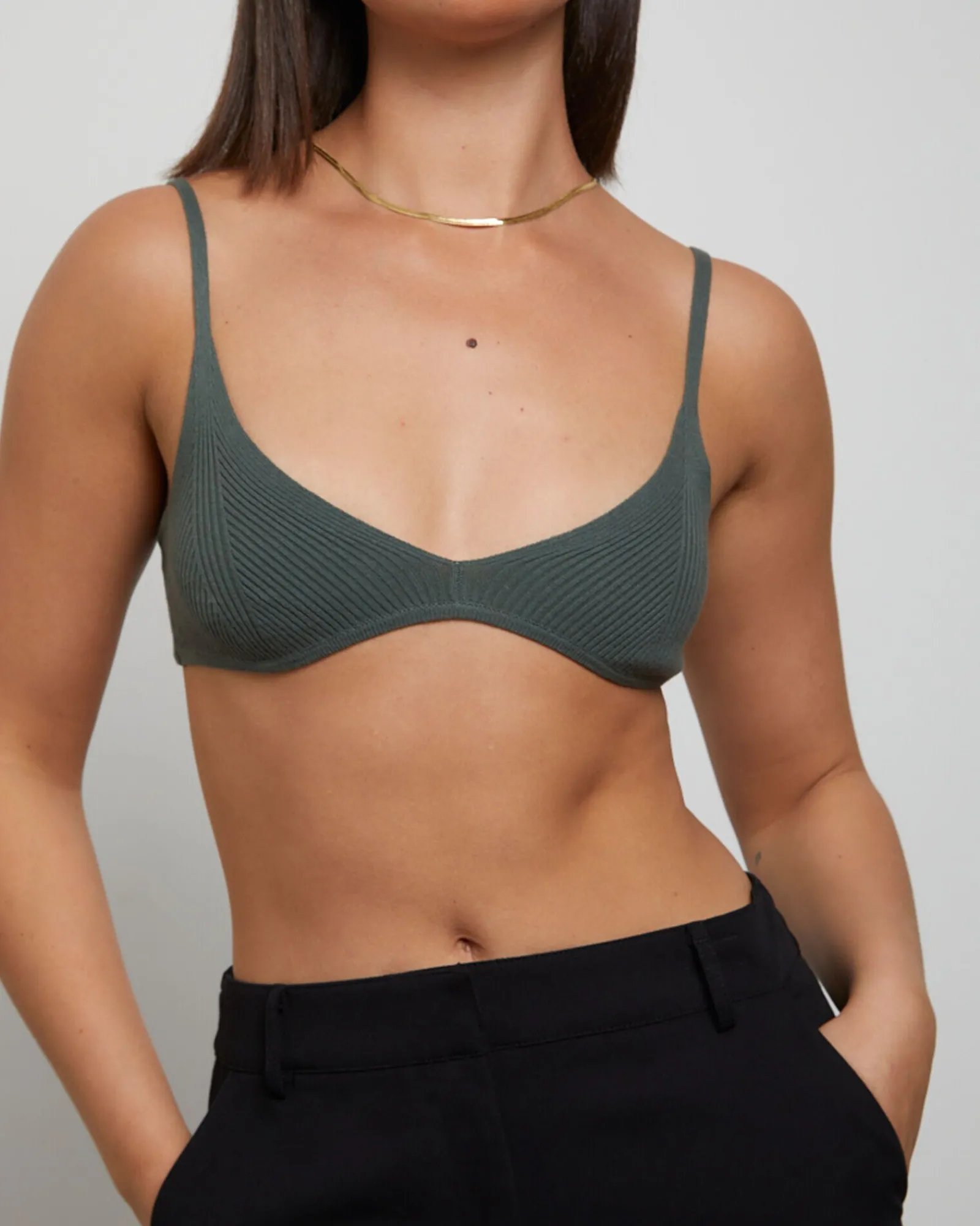 luxe_knitted_bralette_gre_4.webp Cheap GENERAL PANTS CO. BASICS Luxe Knitted Bralette Green