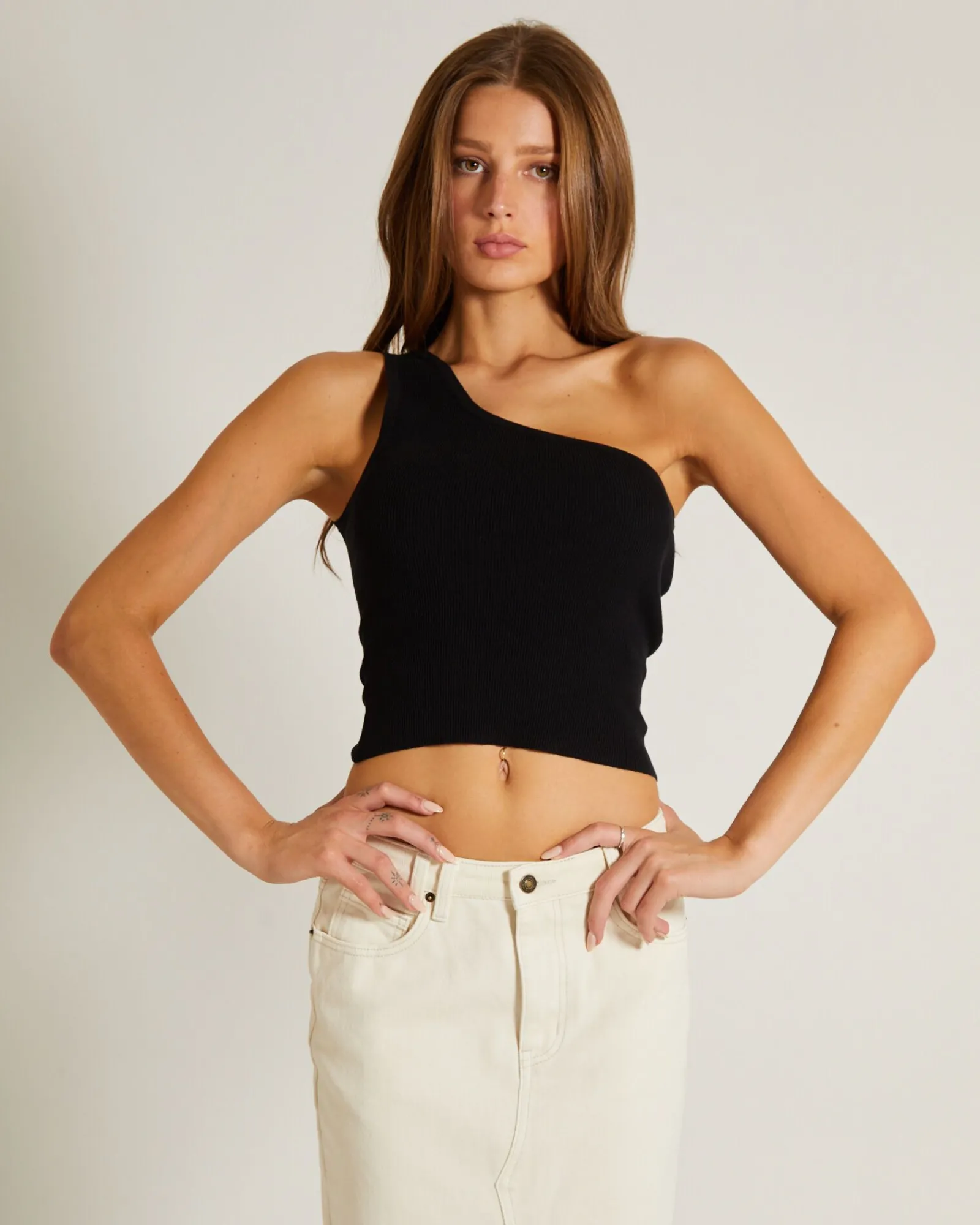 luxe_knitted_one_shoulder_4-2.webp Fashion GENERAL PANTS CO. BASICS Luxe Knitted One Shoulder Top In Black