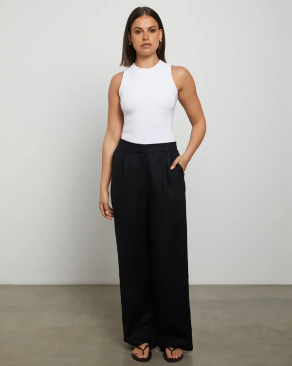 Online GENERAL PANTS CO. BASICS Luxe Knitted Tank Top In White